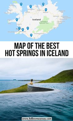 a map with the names and locations of different places in iceland, where you can see them