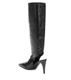 Cut-Out Knee-High Leather Boots | Jil Sander - Mytheresa High Leather Boots, Knee High Leather Boots, Wide Calf, Goat Leather, Jil Sander, Sanders, Knee High Boots, High Boots, Leather Boots