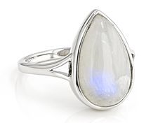 16x10mm Pear Shape Rainbow Moonstone Rhodium Over Sterling Silver Ring. Measures Approximately 0.47"L x 0.69"W. Not Sizeable. Silver Pear-shaped Moonstone Jewelry, Silver Faceted Oval Moonstone Ring, Silver Pear-shaped Moonstone Ring, Teardrop Rings, Country Rings, Teardrop Ring, White Rainbow, Broken Chain, Cultured Pearls