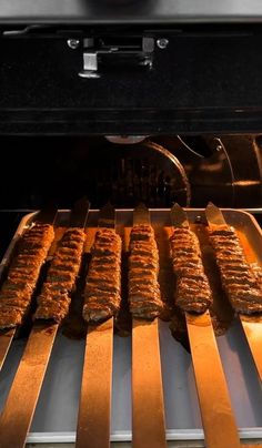 some food is being cooked on the grill