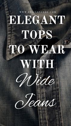 In this article, you will find the best tops and blouses to wear with wide jeans. Learn which tops and blouses go best with wide-leg jeans in this article. Stylish tops to wear with wide trousers. How to style wide-leg jeans. Tops To Wear With Wide Leg Jeans, Black Wide Leg Jeans Outfit, Wide Leg Jeans Winter, How To Wear Wide Leg Jeans, Styling Wide Leg Jeans, How To Style Wide Leg Jeans, Wide Leg Jeans Outfits, Wide Leg Black Jeans, Style Wide Leg Jeans