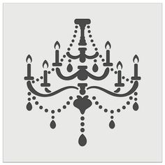 a chandelier with candles and drops of water in the middle, on a gray background