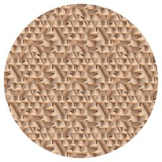 a circular pattern made up of many different shapes and sizes, all in shades of beige