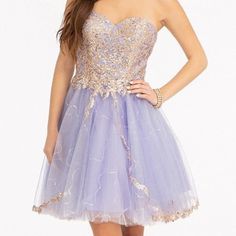 Glitter And Sequin Embellished Bodice Sweetheart Mesh Homecoming Dress For The Most Cutest Girl In The World! This Sequin Embellished Mesh Short Dress Is Decorated With Sparkly Glitter In Splendid Pattern. Strapless Sweetheart Neckline Add Romantic Touch, And Wide Open Lace-Up Back Offers Chic Vibe To Your Look. Color Lilac Fabric: Mesh Length: Short Neckline: Sweetheart Sleeve: Strapless Back: Corset, Lace Up Embellishment: Glitter, Sequin Silhouette: Babydoll Embellished Purple Mini Dress For Prom, Embellished Tulle Dress With Sweetheart Neckline, Sleeveless Mermaid Dress, Lilac Glitter, Sweetheart Homecoming Dress, Lilac Fabric, Lame Dress, Princess Fashion, Mesh Gown