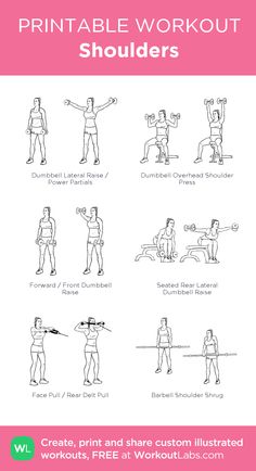 the printable workout arm chart for women with instructions on how to do an arm press