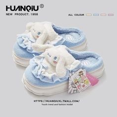 Kawaii Sanrio Home Slippers Hello Kitty Plush Cotton Indoor Bathroom Women 2023 Summer Beach Anti-sli Shoes Kuromi Flip Flops - Brand My Case Cute Non-slip Spring Slippers, Cute Non-slip Slippers For Spring, Cute Synthetic Slippers For Spring, Playful Round Toe Slippers For Spring, Cute Round Toe Slippers For Spring, Cute Closed Toe Slippers For Spring, Cute Synthetic Slippers With Soft Sole, Cute White Synthetic Slippers, Cute Synthetic Slippers With Round Toe