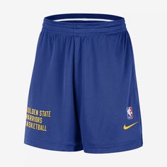 These Warriors mesh shorts are a classic design that checks all the boxes. They're breathable and loose-cut with a mid-thigh length to help keep things feeling cool and casual, whether you’re on or off the court. Lakers Colors, Nba Merchandise, Nba Golden State Warriors, Nike Nba, La Clippers, Nba Store, Philadelphia 76ers, Orlando Magic, Dallas Mavericks