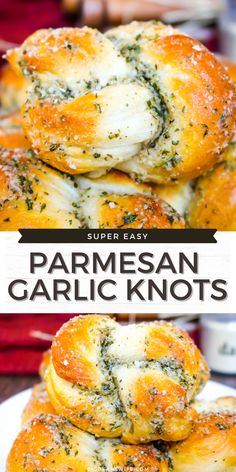 this super easy parmesan garlic knots recipe is the perfect appetizer for any special occasion