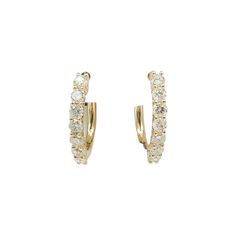 14k Gold Diamond Huggies Earrings #25484 -100% 14K Gold -Diamond Quality: SI-VS -Height: 0.7in -1.44ct of Natural Diamonds Vvs Clarity Diamond Drop Earrings In 14k Gold, Fine Jewelry 14k Gold Diamond White Huggie Earrings, 14k Yellow Gold Earrings With Diamond Accents, 14k Gold Fine Jewelry Huggie Earrings, 14k Gold Diamond White Huggie Earrings, 14k Yellow Gold Huggie Earrings With Prong Setting, 14k Gold Brilliant Cut Huggie Earrings, 14k Gold Huggie Earrings With Brilliant Cut, 14k Gold Diamond White Huggie Earrings With Prong Setting