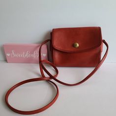 "Vintage Coach Original Chrystie Bag Red leather with brass hardware Roomy interior, inner zip pocket Covered by a flap and secured by a spring lock closure Connected 48\" strap can be used over shoulder or crossbody Measures: 7 1/2\"L, 5 1/2\"H, 3\"W Made in the United States #0819-203 Flaws: pen mark on inner flap Missing hang tag and chain Questions? Just ask More vtg coach styles/colors also available G17" Vintage Red Coach Bag, Coach Vintage Handbags, Vintage Coach Bag, Vintage Coach Bags, Vintage Bag, Coach Leather, Vintage Coach, Tiffany Blue, Custom Bags