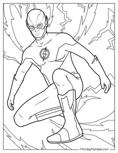 22 Justice League Coloring Pages (Free PDF Printables) Flash Coloring Pages, Potter Wallpaper, Book Artwork, Comic Book Artwork