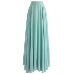 PRICES MAY VARY. [ Product Details ] Chiffon fabric finished. Asymmetric hemline. Concealed side zip closure. Lined. 100% Polyester. Hand wash cold [ Style Details ] Serve up major goddess vibes in this maxi skirt in mint. This pretty pick is perfect for dressing up with frilly blouses and dressing down with casual graphic tees. Also available in mustard, black, white, and pink. [ Occasions ] Great selection for wedding party dress, bridesmaid dress, formal party dress, holiday dress, school pro Turquoise Skirt, Goddess Vibes, Frilly Blouse, Tulle Maxi Skirt, Chiffon Maxi Skirt, Layered Tulle Skirt, Pink Chiffon, Floral Maxi Skirt, Party Skirt