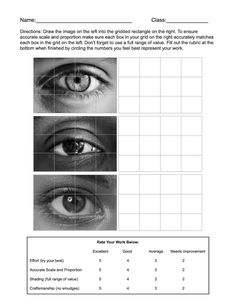 the eye chart is shown in three different ways