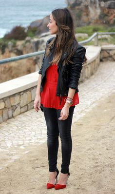 Body Rojo, Beauty Office, Biker Outfit, Casual Trends, Fashion Today, Kate Moss, Night Outfits, Autumn Winter Fashion