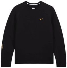 Nike Sporty Sneakers For Fall, Nike Sporty Fall Sneakers, Nike Fall Running Activewear, Nike Activewear For Fall Running, Casual Winter Training Sweatshirt, Black Training Sportswear Sweatshirt, Black Training Sweatshirt, Black Sportswear Sweatshirt For Training, Athleisure Crew Neck Sweatshirt For Jogging