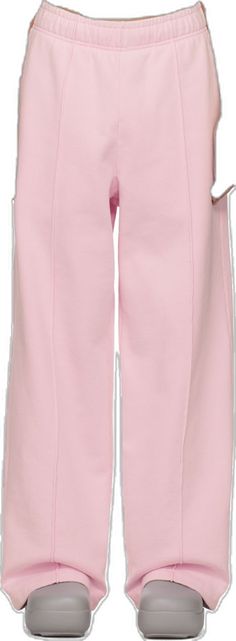 Pink Sweatpants For Spring, Pink Wide Leg Joggers For Spring, Pink Wide Leg Spring Joggers, Sporty Pink Sweatpants For Spring, Pink Wide Leg Sweatpants Athleisure Style, Pink Cotton Joggers For Spring, Pink Joggers With Elastic Waistband For Spring, Pink Athleisure Trousers, Pink Relaxed Fit Joggers For Spring