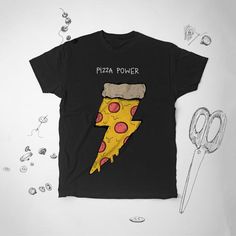 Pizza shirt Food shirt Graphic tshirt Men Power Pizza t shirt Women Funny tshirt Boyfriend shirt Ita Italian Shirts Funny, Pizza Tshirt Design, Food Tshirt Design, Pizza T Shirt, Pizza Quotes, Pizza Photo, Atelier Art, Italian Shirts, Pizza Tshirt