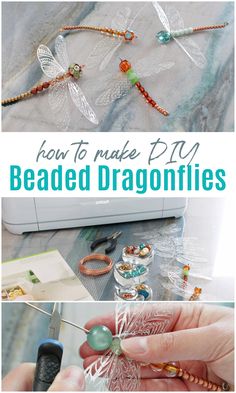 how to make diy beaded dragonflies