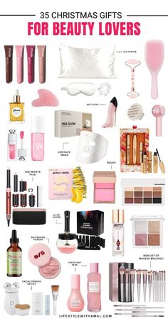 christmas gifts for beauty lovers from all over the world, including cosmetics and makeup products