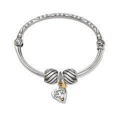 A heartwarming poem carries your message of love on this charming jewelry for mom. Elegant Heart Charm Bracelet For Mother's Day, Anniversary Charm Bangle Jewelry, Elegant Heart Beads Bracelet For Mother's Day, Elegant Sterling Silver Bracelet As Gift For Mom, Heart Charm Bracelet As A Gift For Mom, Elegant Mother's Day Bracelet With Engraving, Everyday Sterling Silver Heart Bracelet For Mother's Day, Engraved Bracelet As A Gift For Mom, Engraved Bracelet Gift For Mom