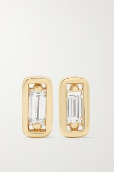 Suzanne Kalan's earrings are perfect for every day. They're handcrafted from 18-karat gold and prong-set with twinkling baguette-cut diamonds - a brand signature. Wear yours solo or stacked alongside other simple studs. Diamonds Earrings, Anita Ko, Suzanne Kalan, School Jewelry, Vs2 Diamond, Baguette Diamonds, Vs Diamond, Gold Diamond Earrings, Baguette Cut Diamond