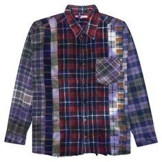 The Needles Flannel Shirt 7 Cuts Shirt is a must-have apparel silhouette for any everyday rotation. Cut from various cotton flannel shirts, the silhouette features a button closure in addition to a chest pocket and an asymmetrical hem. 100% cotton Button closure Chest pocket Adjustable hem Adjustable button cuffs Style No: LQ304 Fisherman Aesthetic, Needles Flannel, Trend 2025, Patchwork Flannel, Pinterest Predicts, Balenciaga Shirt, Twins Fashion, Apparel Design Inspiration, Flannel Shirts