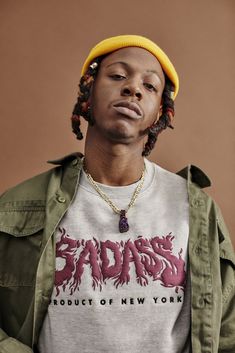 PONY x Joey Badass Joey Badass, Style Wallpaper, Hip Hop Art, Badass Style, Hip Hop Culture, Photography Poses For Men, Studio Shoot, African Culture, People Photography