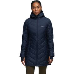 Columbia Heavenly Long Hooded Jacket - Women's | Backcountry.com Blazer With Dress, Long Hooded Jacket, Warm Winter Jackets, Womens Blazers, Jackets Online, Lightweight Jacket, Winter Coat, Hooded Jacket, Shoes Jewelry