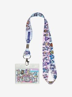 Tokidoki Cotton Candy Carnival Lanyard | Hot Topic Cotton Candy Carnival, Tokidoki Characters, Ninja Hoodie, Cropped Crewneck, Tall Hoodies, Corpse Bride, Plus Size Fits, Anorak Jacket, Band Merch