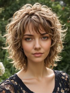 37 Shag Haircut Ideas for a Fresh New Look – Scan to Talk Short Haircut On Curly Hair, Updo For Shag Hair, Short Shag Without Bangs, Medium Curly Shag Haircuts, Shag Cuts For Thick Hair, Mid Length Curly Hair With Bangs, Womens Shag Haircut, Short Shag Curly Hair, Curly Shag Haircut Medium