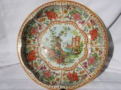 Decorative Tin Tray, Large Round Tin Daher Tray/bowl With Pretty Asian Scene - Etsy