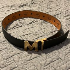 Great Condition If You See It And It Doesn’t Say Sold That Means It’s Still Available Thank You! Mcm Belt, Reversible Belt, Black Tan, Accessories Men, See It, Belts, Meant To Be, Mens Accessories, Man Shop