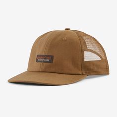 Patagonia Tin Shed Hat Brown Brimmed Snapback Hat For Outdoor, Patagonia Adjustable Flat Brim Hats, Patagonia Adjustable Trucker Hat With Curved Brim, Patagonia Trucker Hat With Curved Brim, Patagonia Curved Brim Hats For Outdoor Activities, Patagonia Adjustable Cap, Patagonia Outdoor Trucker Hat With Curved Brim, Patagonia Trucker Hat With Curved Brim For Outdoor, Eco-friendly Curved Brim Hat For Outdoor