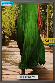 Vintage Sleeveless Crew Neck Weaving Dress Solid Color Long Summer Dress, Sleeveless Green Pleated Maxi Dress, Green Sleeveless Pleated Maxi Dress, Green Pleated Sleeveless Maxi Dress, Weaving Dress, Boho Dresses, Crewneck Dress, Unique Designers, Shop Maxi Dresses