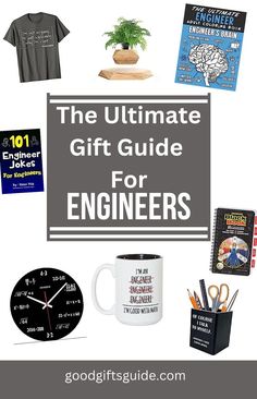 The ultimate gift guide for engineers - gift guide by Good Gifts Guide. Work Sarcasm, Gift Guide Design, Useless Knowledge, The Engineer, Ultimate Gift Guide, Black Books