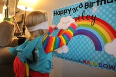 Party Game Rainbow Birthday Pin the Cloud on the Rainbow | Etsy Rainbow Party Games, Rainbow Games, Rainbow Themed Birthday Party, Spring Birthday Party, Birthday Party Games For Kids, Rainbow Parties, Rainbow Printable, Game Birthday, Birthday Pins