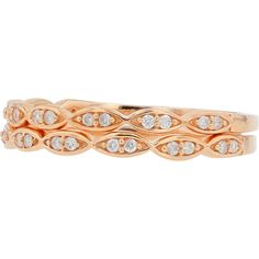 The 14K Rose Gold 0.16 Carat Diamond 2-Band Set is a masterpiece of understated elegance and modern sophistication, designed to adorn the hands of those who appreciate the finer things in life. Crafted from luminous 14K rose gold, this exquisite set embodies a warm and inviting hue that complements a wide range of skin tones, making it a versatile addition to any jewelry collection. Each band is gracefully adorned with a delicate array of diamonds, totaling 0.16 carats, which catch the light wit Rose Gold Bands, 14k Rose Gold Jewelry, Diamond Birthstone, Gold Anniversary, Rose Gold Band, Diamond Rings Bands, Rose Gold Jewelry, Understated Elegance, Designer Engagement Rings