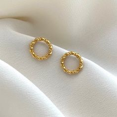 18kt Gold Plated Twisted Hoop Earrings. Gold Plated Stud - Etsy Minimalist Twisted Hoop Earrings For Gift, Minimalist Twisted Hoop Earrings As Gift, Minimalist Twisted Gold Hoop Earrings, Minimalist Gold Twisted Hoop Earrings, Gold Twisted Hoop Earrings Minimalist Style, Twisted Gold Plated Earrings For Gift, Twisted Earrings, Twisted Hoop Earrings, Minimalist Earrings Gold