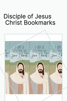 a book cover with three images of jesus's face and the words, i am a