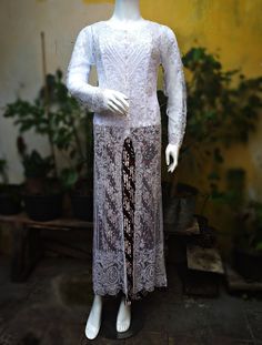 Wedding Kebaya, High quality kebaya dress, round neck, Kebaya Sequins, Kebaya bride, ready stock Wedding Kebaya, Kebaya Wedding, Kebaya Dress, Sarong Skirt, Simple Packaging, White Wedding, Lace Skirt, Ready Stock, Batik