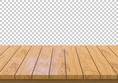 an empty wooden floor on a transparent background