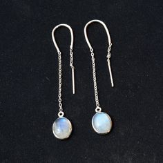 Rainbow Moonstone And 925 Sterling Silver Drop & Dangle Threader Earrings, Great for everyday as they are still very lightweight and have an overall delicate look. They have a distinct modern tribal vibe. These minimalist threader earring are easy to wear  Stuff Type: Drop And Dangle Threaders Earrings Metal : 925 Sterling silver Gemstone : Moonstone Moonstone is good for activating your intuitive and creative power of feminine energy which benefits you get in tune with your true emotions, Moons Sterling Silver Gemstone Dangle Linear Earrings, Minimalist Nickel Free Moonstone Earrings, Sterling Silver Dangle Linear Earrings With Gemstones, Minimalist Nickel-free Moonstone Earrings, Minimalist Nickel Free Moonstone Jewelry, Minimalist Nickel-free Moonstone Jewelry, Minimalist Moonstone Jewelry With Ear Wire, Minimalist Moonstone Dangle Earrings, Minimalist Moonstone Drop Earrings