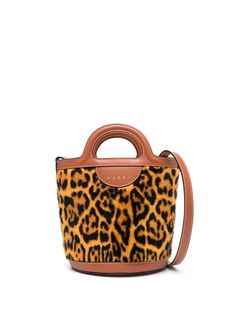 Marni Mini Tropicalia leopard-print Bucket Bag - Farfetch Luxury Leopard Print Bag With Leather Handles, Teen Gift Guide, Red Rectangular Bucket Bag With Gold-tone Hardware, Leopard Print Bags With Gold-tone Hardware For Shopping, Leopard Print Shoulder Bag With Gold-tone Hardware, Leopard Print Bag With Gold-tone Hardware And Top Handle, Entertaining Gifts, Gift Guide For Him, Leather Bucket