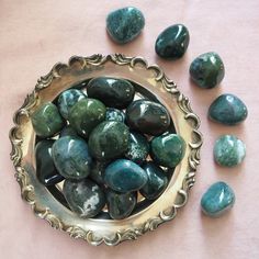 Moss Agate – Moss agate tumbled stone – The stone of balance and abundance – Crystals https://etsy.me/3FG0zXv #tumbledstones #tumblestone #crystals #mossagate #greenmossagate #mossagatetumble #agatetumbledstone #agatemoss #agatemosstumble Attracting Abundance, Moss Agate, Shades Of Green, Agate, Stone