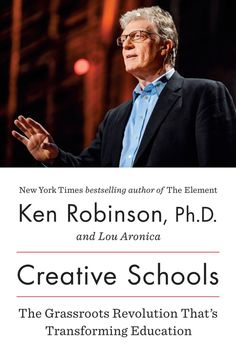 a book cover for creative schools by ken robinson