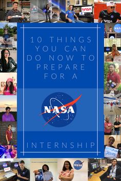 nasa collage with the words 10 things you can do now to prepare for a