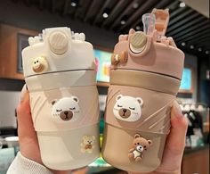 Shayna Core, Thermos Coffee Mug, Kawaii Cups, Mug With Straw, Diy Gifts To Sell, Kawaii Store, Trendy Water Bottles, Cute Water Bottles, Cute Stationary