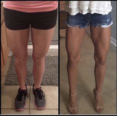 Sculpted legs before and after #legs #leanlegs #legday #fitmom Lean Legs Workout, Leg Transformation, Lean Leg Workout, Toned Legs Workout, Inner Thigh Workout, Lean Legs, Toned Legs, Tone Legs, Experience Life