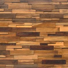 a wall made out of wooden planks