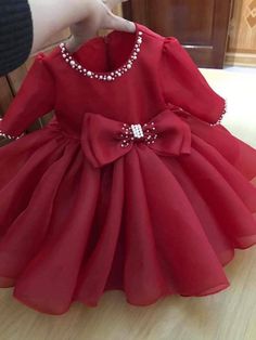 Red Frocks For Kids, Baby Girl Frocks Princesses, Fashion Frocks, Her First Birthday, African Dresses For Kids